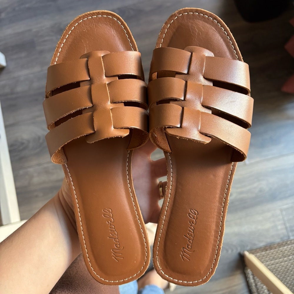 Madewell Tan Woven Sandals